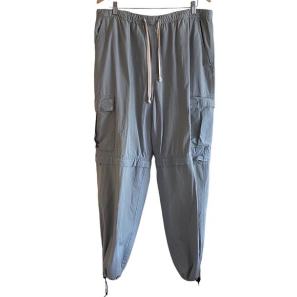 Vintage Request Jeans Cargo Convertible Parachute Pull On Pants Size Large FLAW - Picture 1 of 16